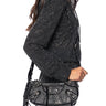 Front View Elegant Multi Rhinestone Purse