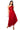 Front View Elevate Me Pleated Cut Out Metallic Midi Dress In Red