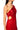 Extra View Elevate Me Pleated Cut Out Metallic Midi Dress In Red