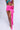 Front View Elevate Your Life Flower Mini Skirt In Pink