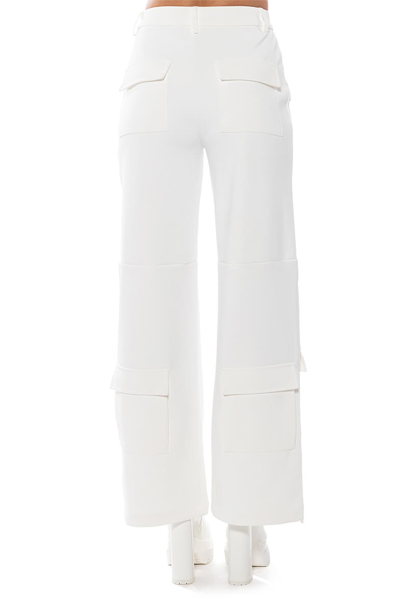Extra View Elevated Cargo Pants In White 6