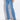 Front View Elevated Mid Rise Stud Slit Straight Jeans