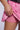 Extra View Ella Pleated Denim Mini Skirt In Pink