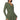 Front View Ella Sweater Knit Collared Mini Dress In Olive Green