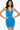 Front View Elle Sleeveless Drape Front Mini Dress