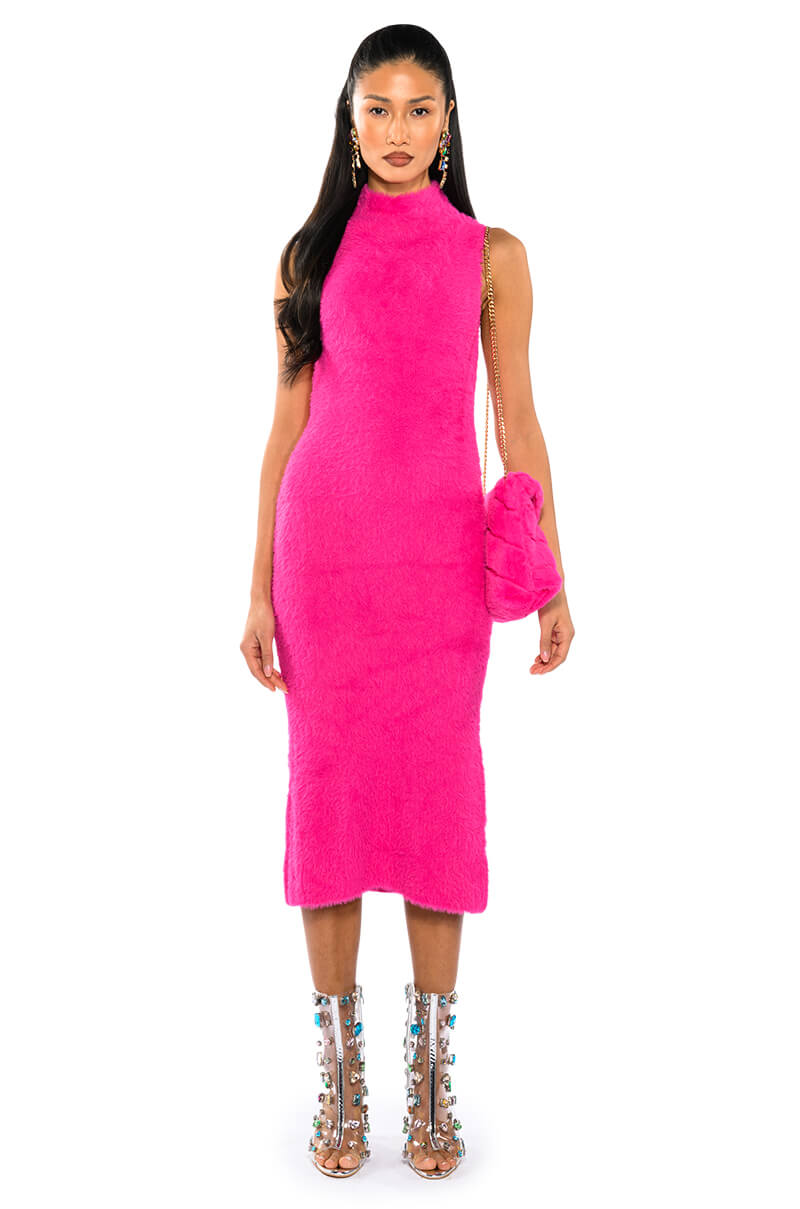 Front View Ellory Textured Knit Maxi Dress