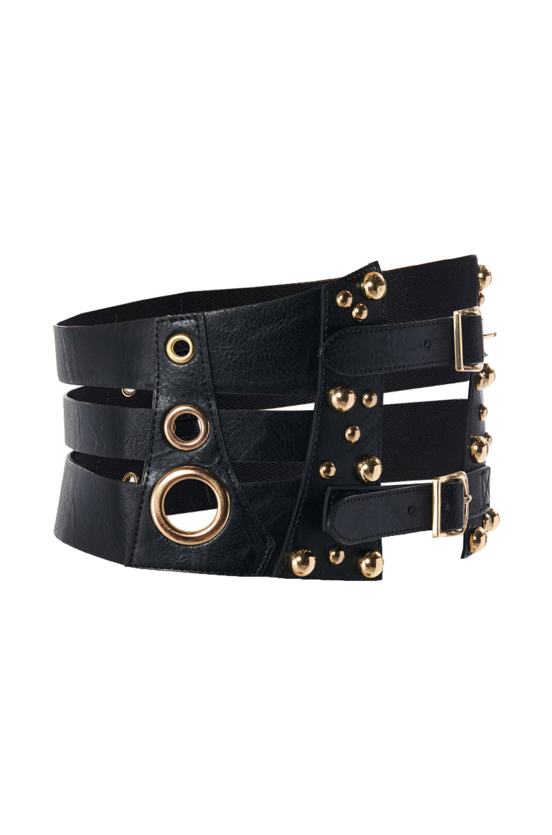 Back View Embellished Life Stretch Belt 3