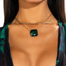 Front View Emerald City Pendant Necklace