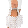 Front View Enchanted Beaded Bag In Clear