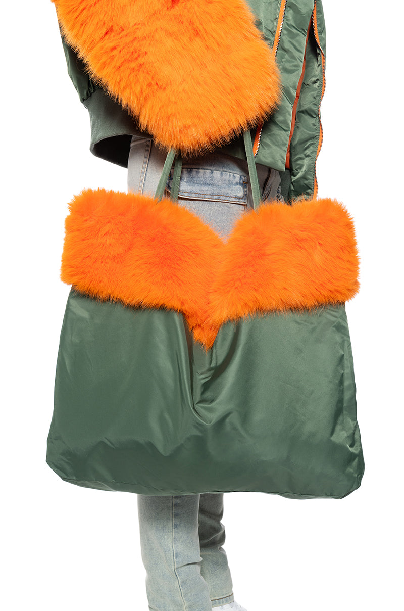 ENDLESS FAUX FUR BAG view 0