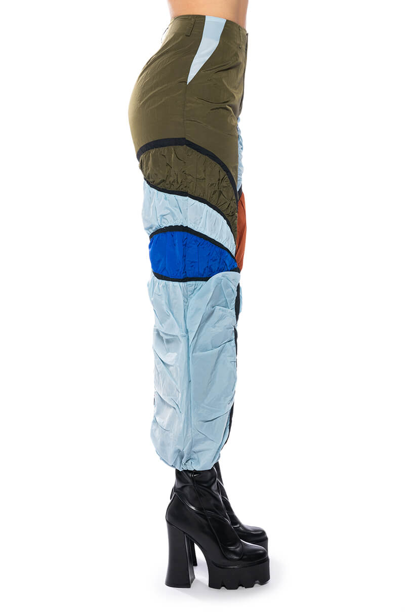 Extra View Enjoy The Ride Multicolored Ruched Pants view 6