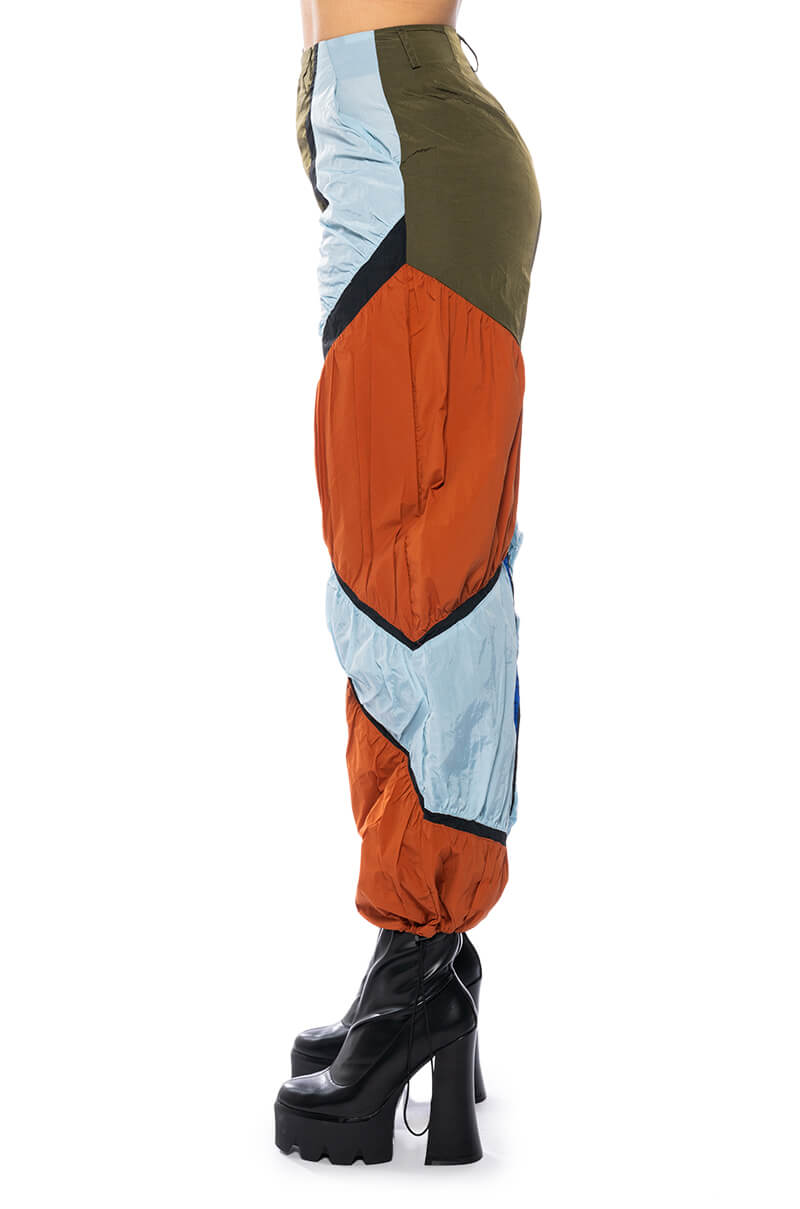 Extra View Enjoy The Ride Multicolored Ruched Pants view 7