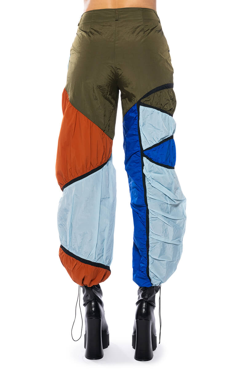 Extra View Enjoy The Ride Multicolored Ruched Pants view 8