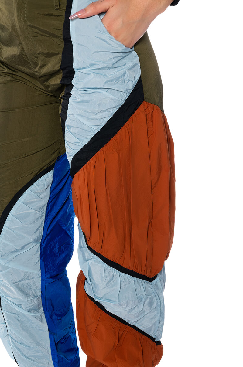 Extra View Enjoy The Ride Multicolored Ruched Pants view 9