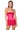 Front View Enjoy The View Mesh Panel Sequin Mini Dress In Pink