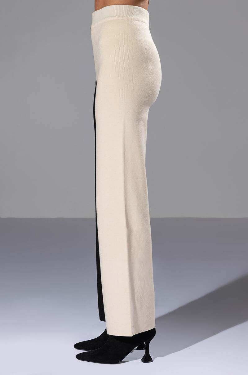 Full View Envy Me Colorblocked Knit Wide Leg Pant view 5