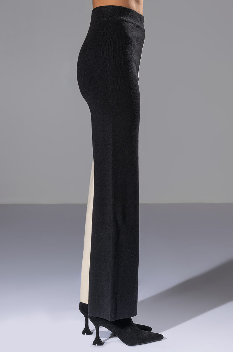 Extra View Envy Me Colorblocked Knit Wide Leg Pant view 6