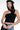 Front View Eos Cutout Ribbed Tank