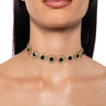 Front View Esmeralda Embellished Choker