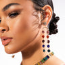 Front View Even If It Breaks Your Heart Rhinestone Dangle Earrings