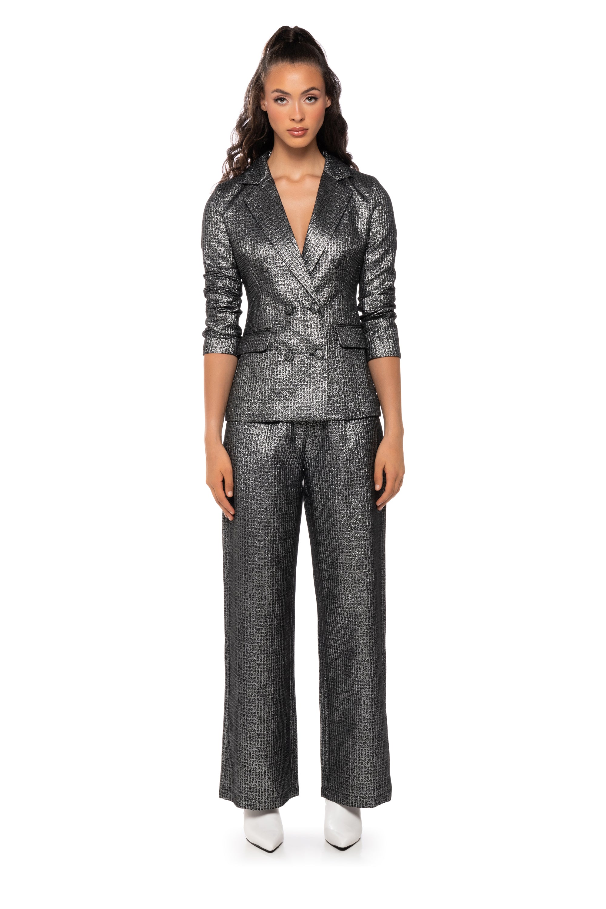 Extra View Evening Calls Brocade Blazer