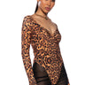 Front View Evening Drama Bodysuit With Gloves