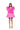 Extra View Ever After Ruffle Sleeve Pleated A Line Mini Dress In Pink