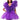 Front View Ever After Ruffle Sleeve Pleated A Line Mini Dress In Purple