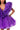 Extra View Ever After Ruffle Sleeve Pleated A Line Mini Dress In Purple