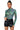 Front View Evergreen Long Sleeve Mesh Bodysuit