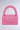 Detail View Everly Hardshell Pink Faux Leather Purse