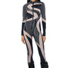 Front View Every Event Patterned Catsuit