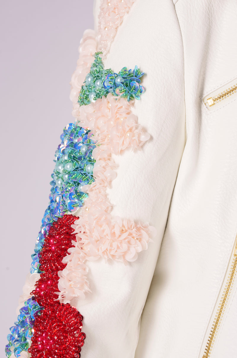 Extra View Every Rose Has A Thorn Moto Jacket