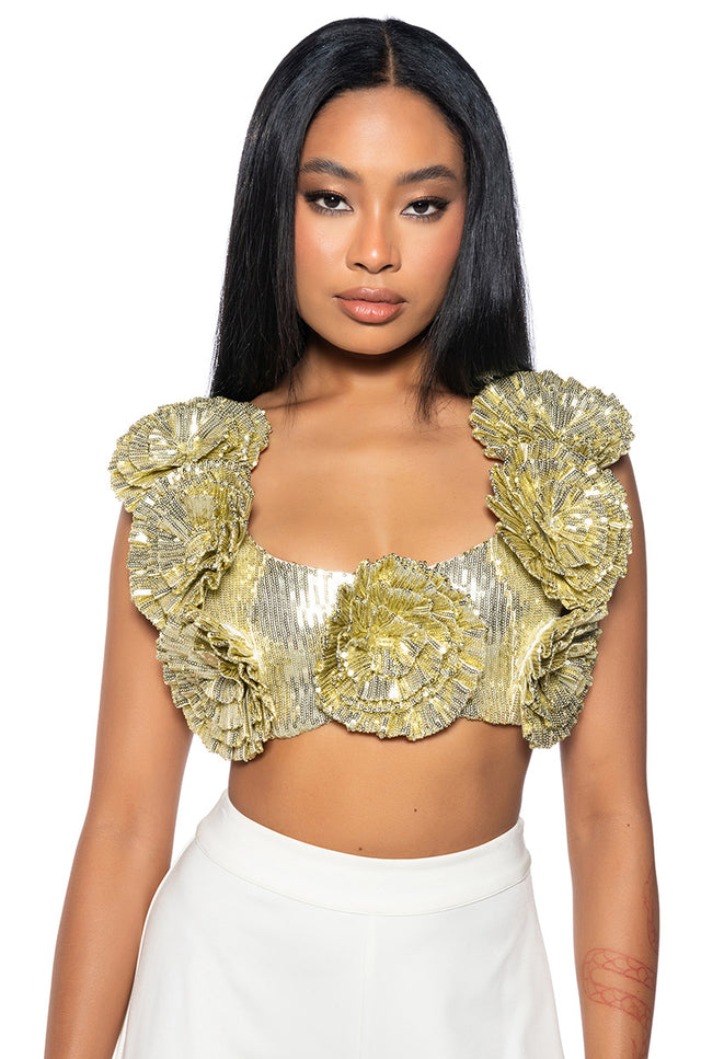 <b>DREAM</b> Roxie Rose Sequin Top