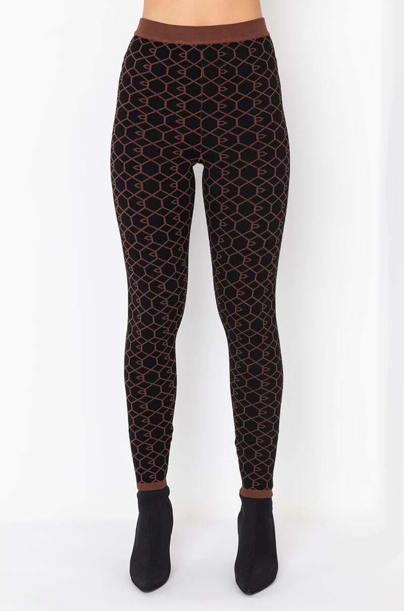 Front View Everyday Skinny Knit Leggings
