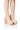 Front View Exactly Sis Knit Fold Over Chunky Heel Platform Boot In Nude