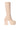 Side View Exactly Sis Knit Fold Over Chunky Heel Platform Boot In Nude