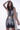 Front View Expensive Taste Mini Mesh Dress With Rhinestones