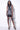 Extra View Expensive Taste Mini Mesh Dress With Rhinestones