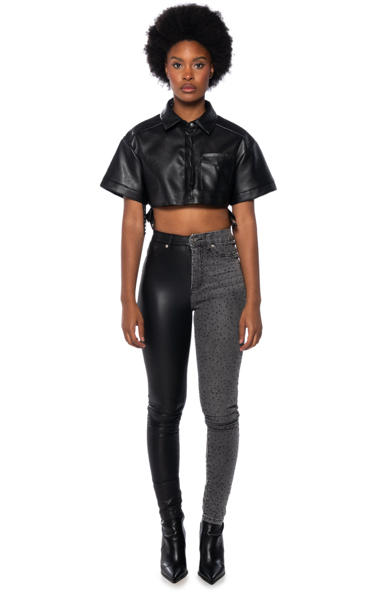 Extra View Extreme Stretch Embellished Skinny Jeans