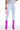 Front View Extreme Stretch High Waisted Skinny Jeans With Rhinestones