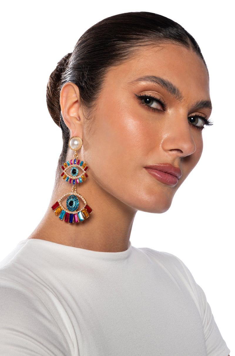 Front View Eye Believe In Me Earring