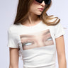 Front View Eye Roll Short Sleeve Graphic Tee