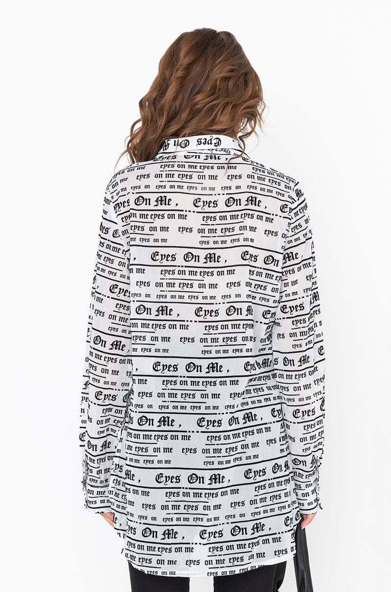 Full View Eyes On Me Button Up Blouse
