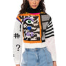 Front View Eyes On Me Graphic Turtleneck Sweater