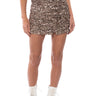 Front View Eyes On Me Textured Mini Skirt