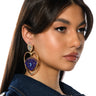 Front View Eyes On You Embellished Drop Earrings