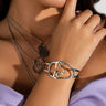 Front View Face It Bracelet Cuff