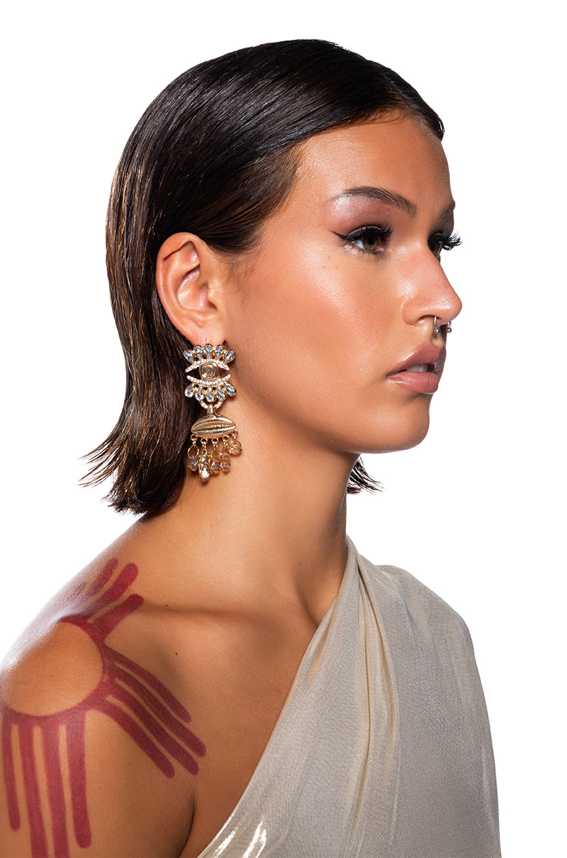 Front View Face It Earring