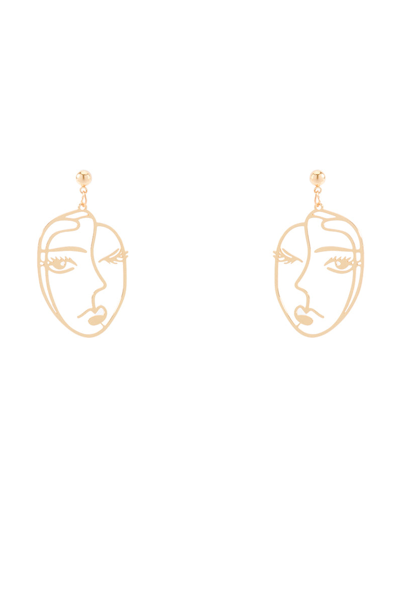 Side View Face Me Earring